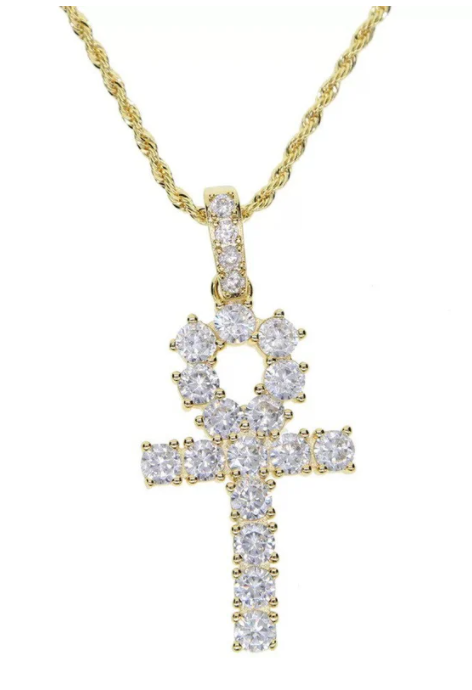 Diamond Ankh Necklace - Bijouxx Chic Boutique