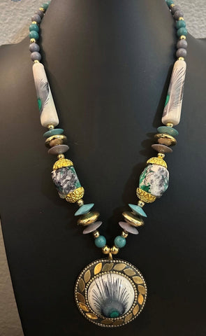 PEACOCK NECKLACE