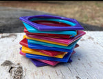 Set of 6 Vintage 80s plastic bangles