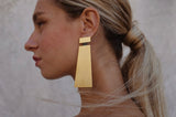 Exclamation Brass Earrings
