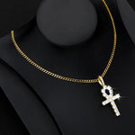 Diamond Ankh Necklace