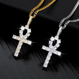 Diamond Ankh Necklace