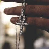 Diamond Ankh Necklace