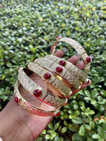 Ruby Red Bangles